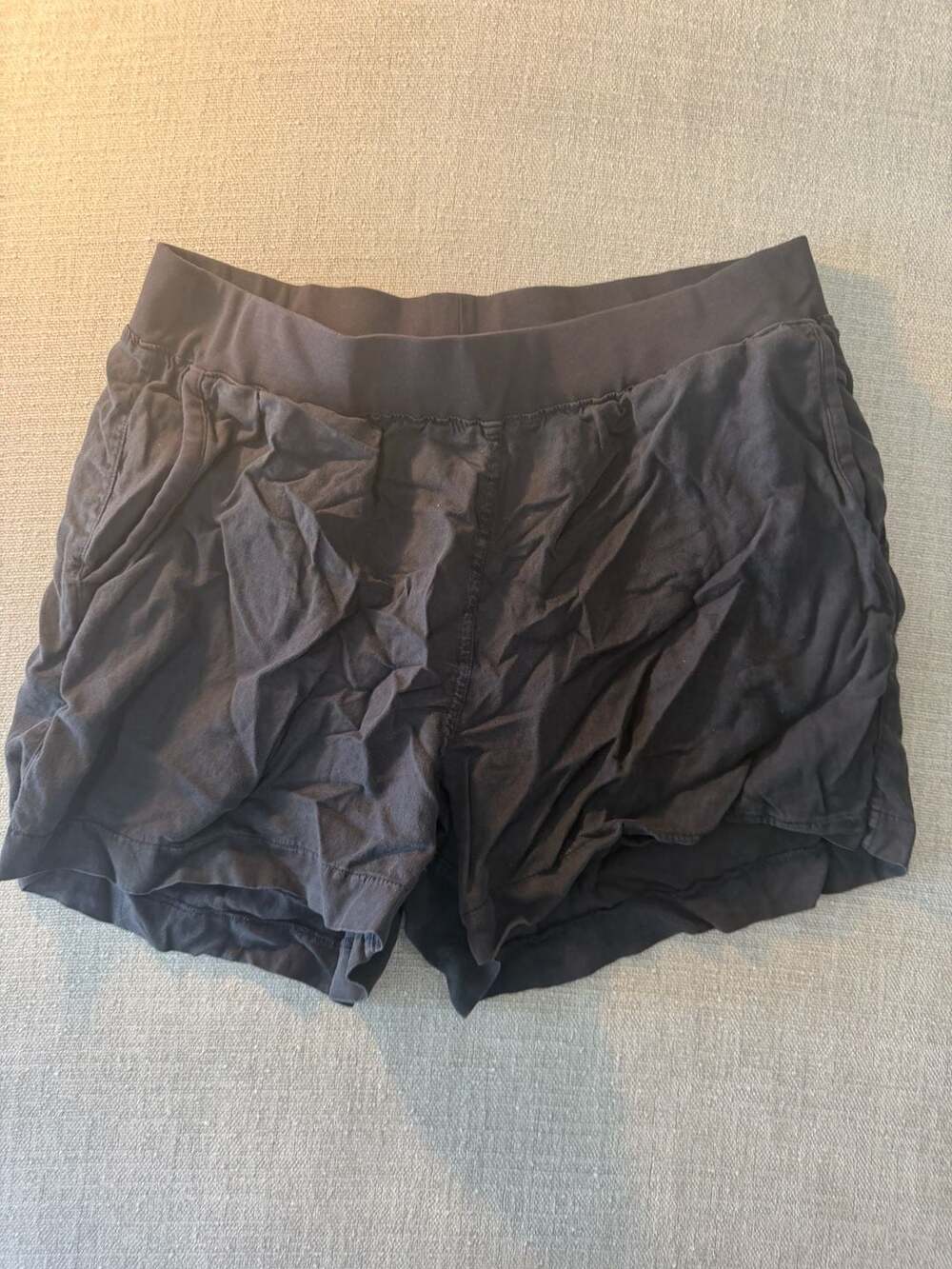 Faherty Brand Black Elastic Waist Lounge Shorts Size XL